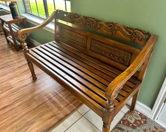 Stunning Solid Wood Bench 