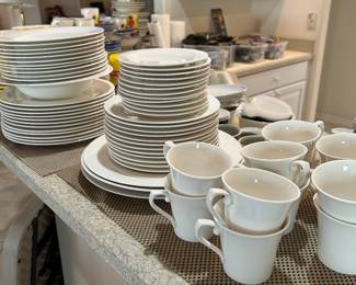 White Dinner Ware by Mikasa - Ultimate HK600. Place settings for 12