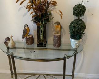 Metal & Glass Entry Table