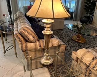 Metal & Glass Side Table