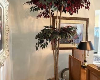 Large Artificial Tree in Pot, about 8ft tall