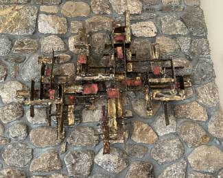 MCM Brutalist Wall hanging by C. Jere Artist