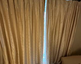 Drapery Custom Made Gold Silk