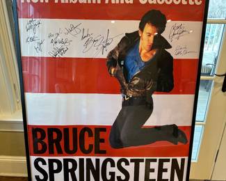 Poster Born in The USA Signed