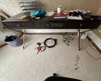 Desk Vintage WoodLeather