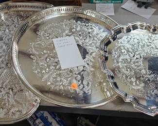 LOT OF SILVER PLATTER