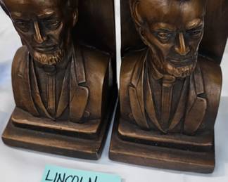 LINCOLN VINTAGE BOOKENDS