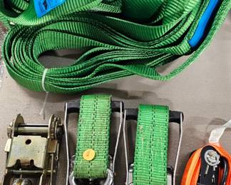 RIGGING SLING, RATCHETS, AND STRAP