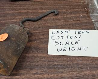 CAST IRON COTTON SCALE WEIGHT