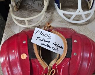 1960'S FOOTBALL HELMET AND PADS