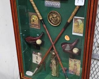 VINTAGE GOLF SHADOW BOX