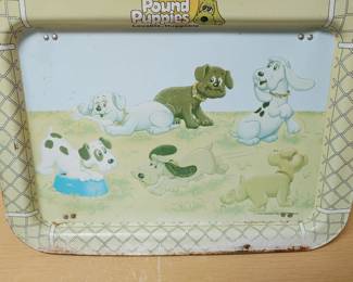 Vintage Pound Puppies Children's Bed Tray 