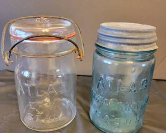 Antique Atlas Mason Jars