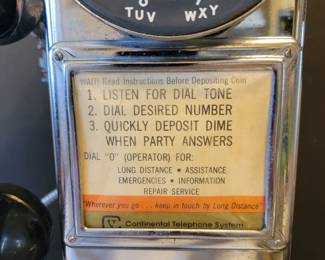 Vintage Pay Phone 