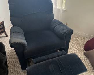 $60 Blue rocker recliner 34W 40H