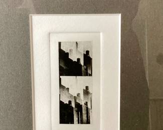 23- Mary Trevor (print maker / photographer, NY.) Miniature landscape print, untitled. $70 