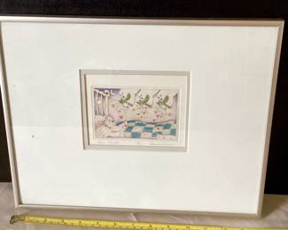 38. Deanna Henson:
Subject: “Goodnight” Print #85/150, 1991, 13x11
$75
