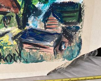 27. Robert Brady : student work at the Iowa Watercolor Exhibit. Damaged to the right / unframed piece $75