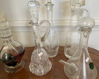 Collection of decanters priced individually