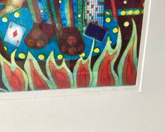 7- Charles Barth : "Lotteria de Vida" #1/15, 32x25 - $150