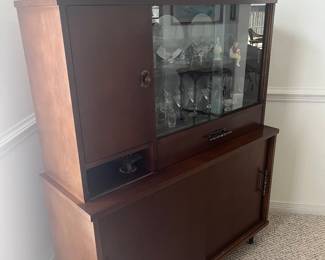 $450 Craddock furniture from Evansville IN, MCM Modern china cabinet 44W 13 D 54H