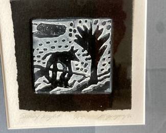 20. M.Springus small etching black and white $100