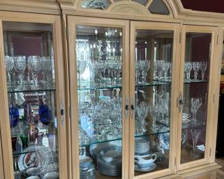 Waterford glasses and Royal Doulton china