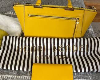 Henri Bendel handbag and matching wallet