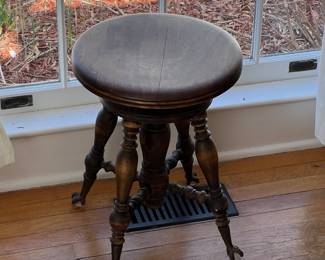 Antique piano stool