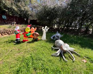 Inflatables - Holidays have blown up at this house!