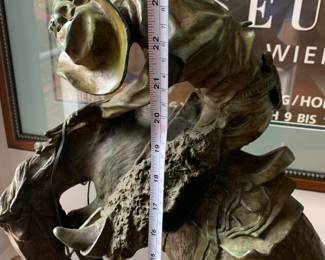 Frederic Remington rattlesnake statue