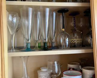 Glassware and barware of all kinds