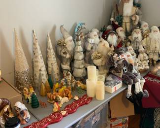 Lots of Christmas decorations 