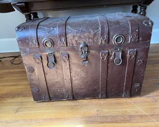 Vintage steamer trunk