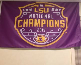 LSU championship flag
2019