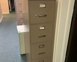 Many file cabinets