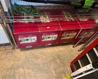Boxes of wine glasses