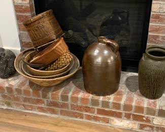 Baskets and pottery