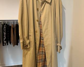 Man's Burberry coat