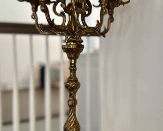 Spanish brass chandelier, one of two available.