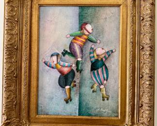 Whimsical Roybal painting.