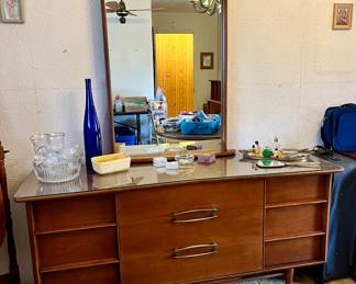 MCM Kent Coffey The Eloquence Collection Low Dresser w/ Mirror