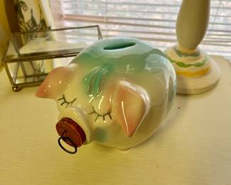 Vintage Corky Pig Bank
