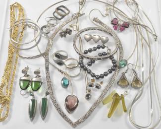 Sterling Group Jewelry Earrings, Rings