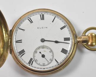 Elgin 16 Size 10k H C Pocket watch