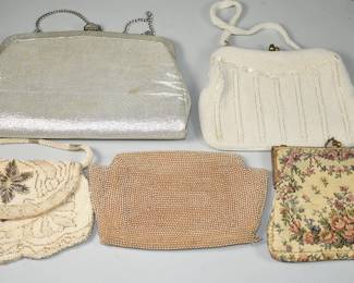 Collection of 5 Vintage Purses