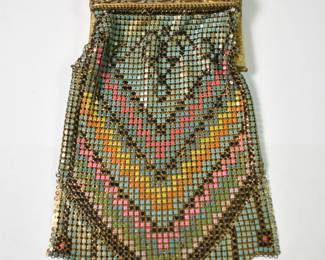 Art Deco Mesh Purse with Fancy Frame