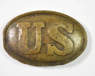 Civil War Brass Buckle