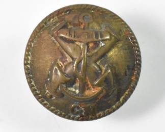 Civil War Era Confederate Navy Button, "CN"