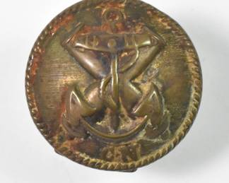 Civil War Era Confederate Navy Button, "CN"